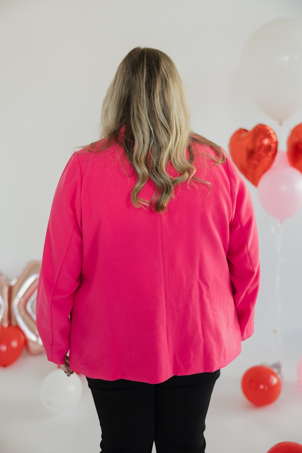 Peony Pink Flap Pocket Blazer (XS-3XL)