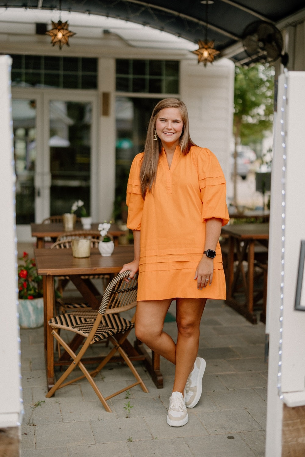 Thea Tangerine Dress (XS-XL)