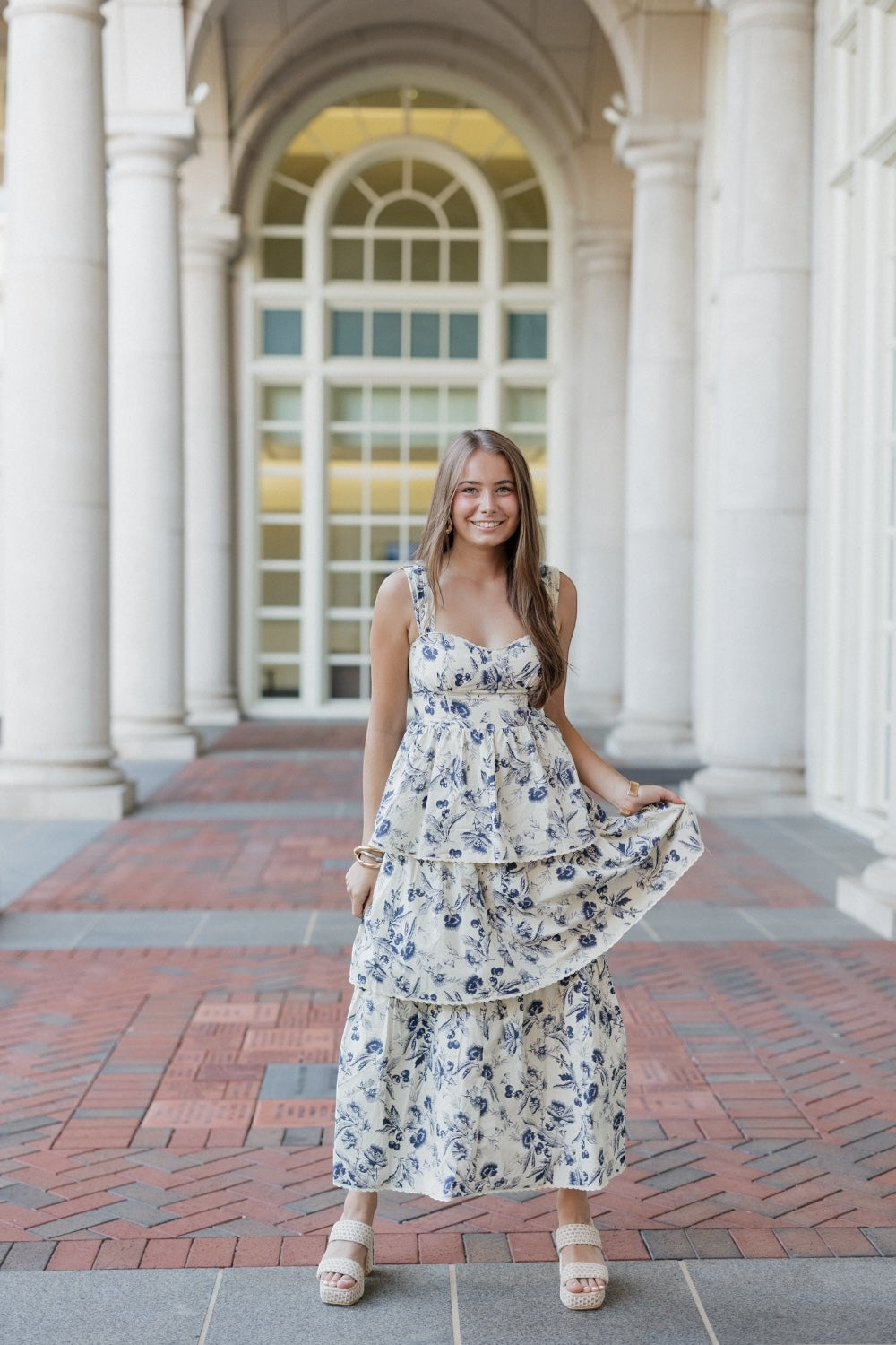 Danielle Midi Dress in Navy