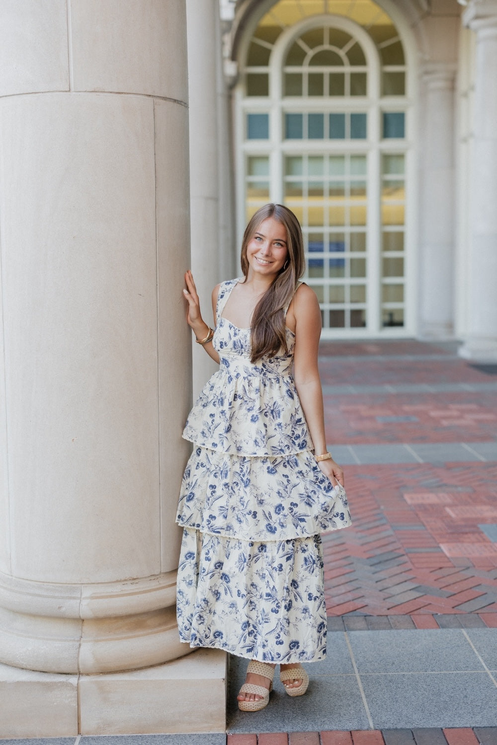 Danielle Midi Dress in Navy