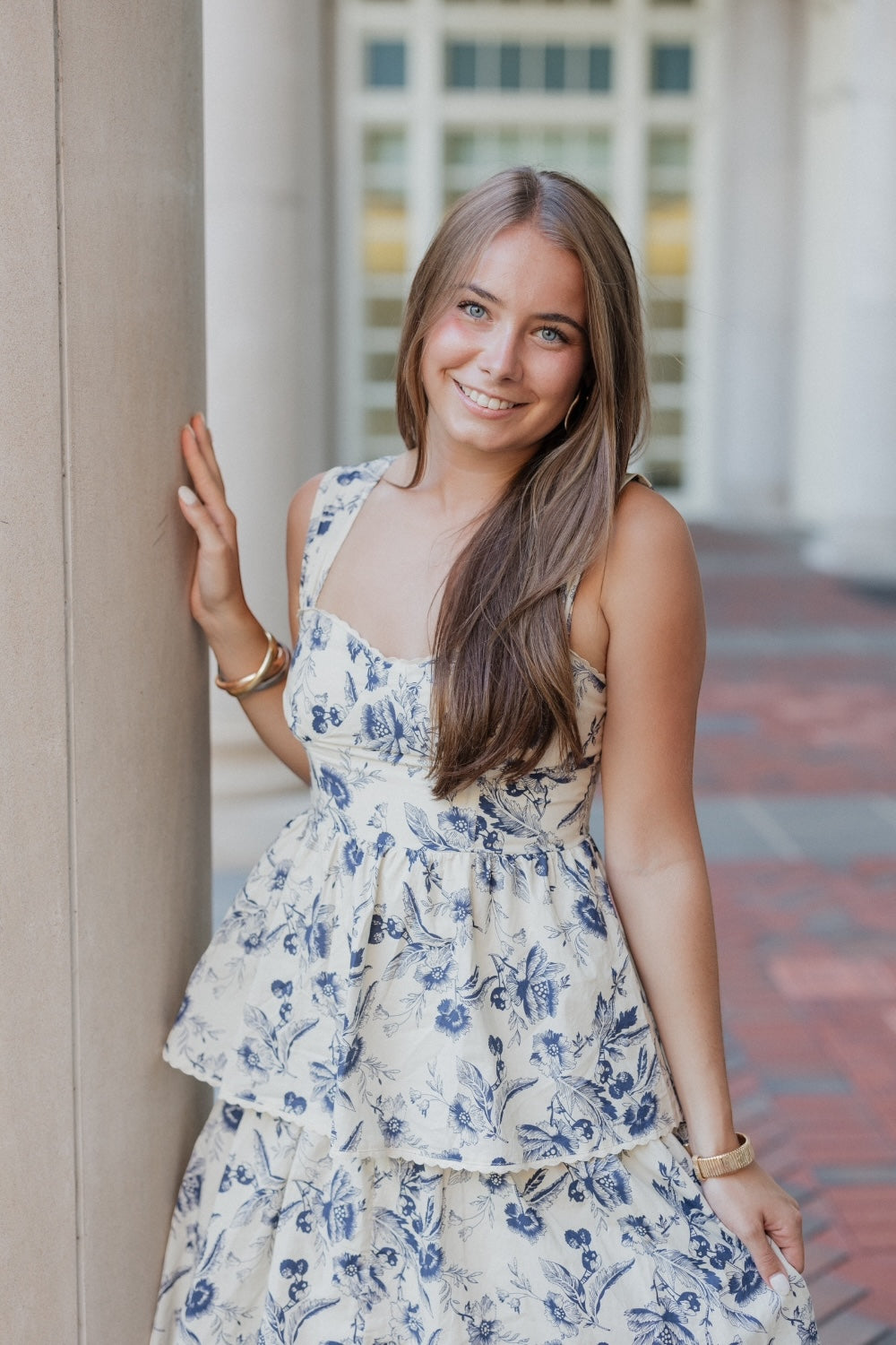 Danielle Midi Dress in Navy