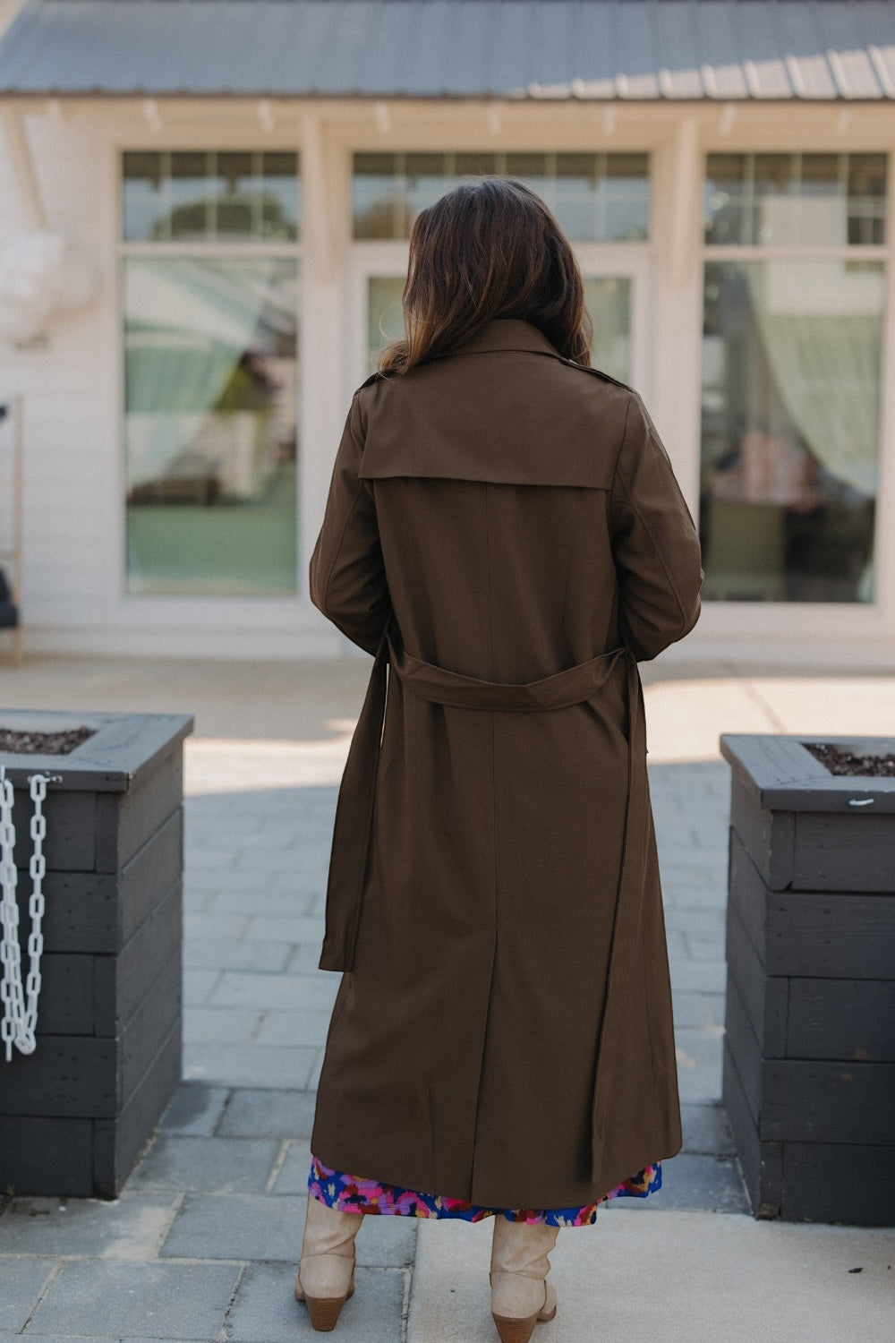 Leslie Mocha Long Overcoat