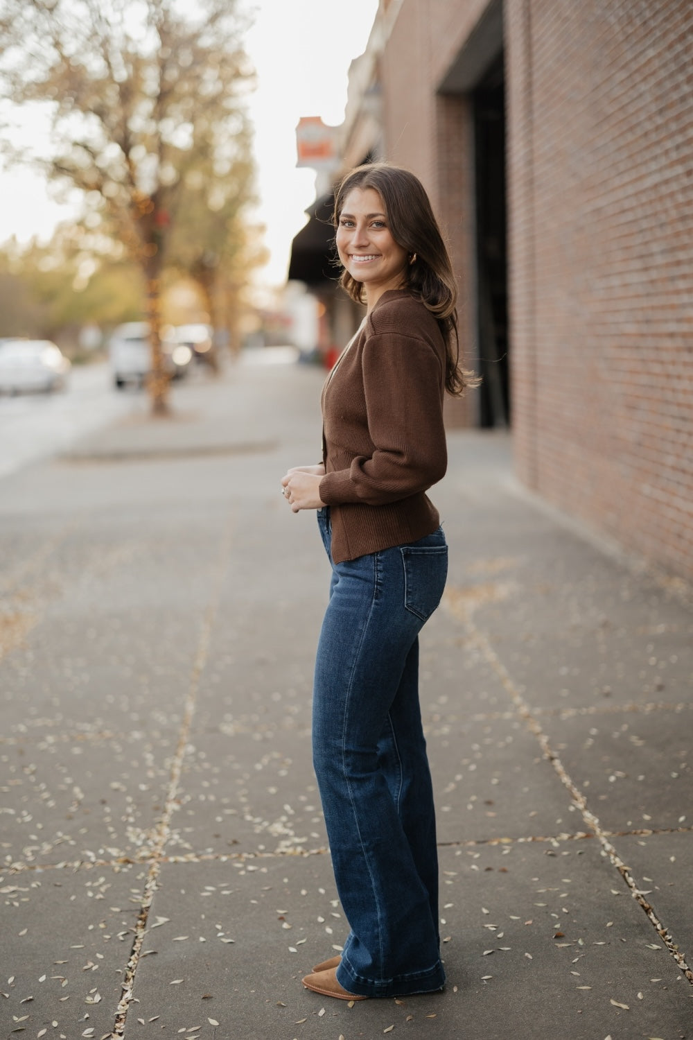 Lillian Brown Cardigan