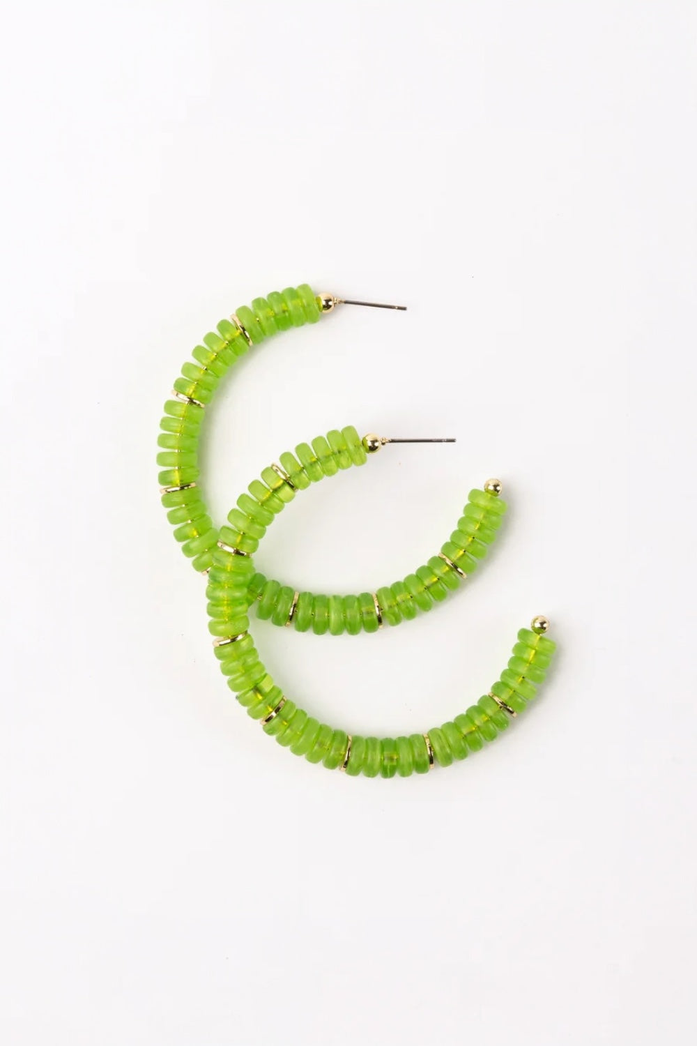 Olivia Earrings in Lime by Michelle McDowell