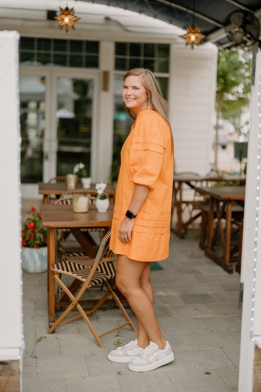 Thea Tangerine Dress (XS-XL)