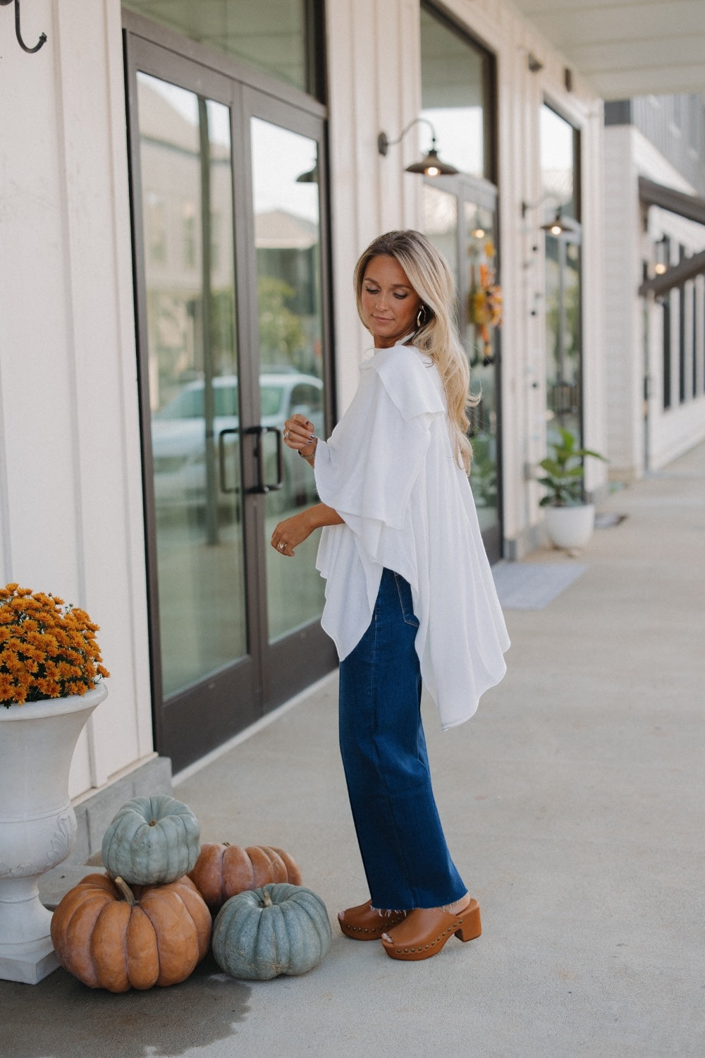 Bordeaux Cardi Wrap in White