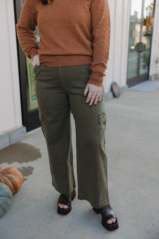 Corinne Olive Cargo Pants