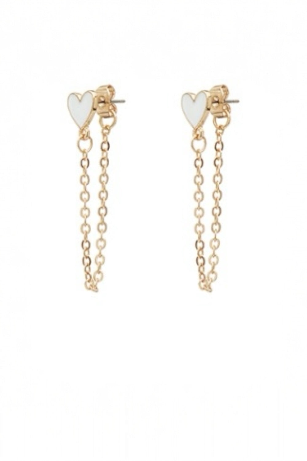 Heart Chain Earrings