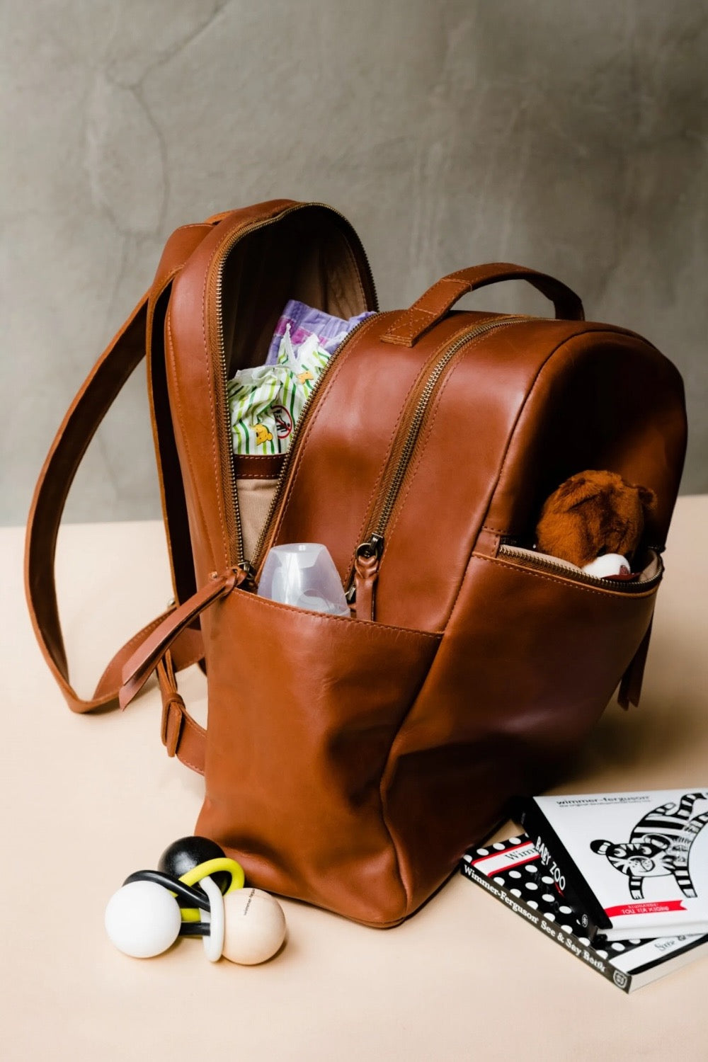 Alem Backpack in Whiskey by Able