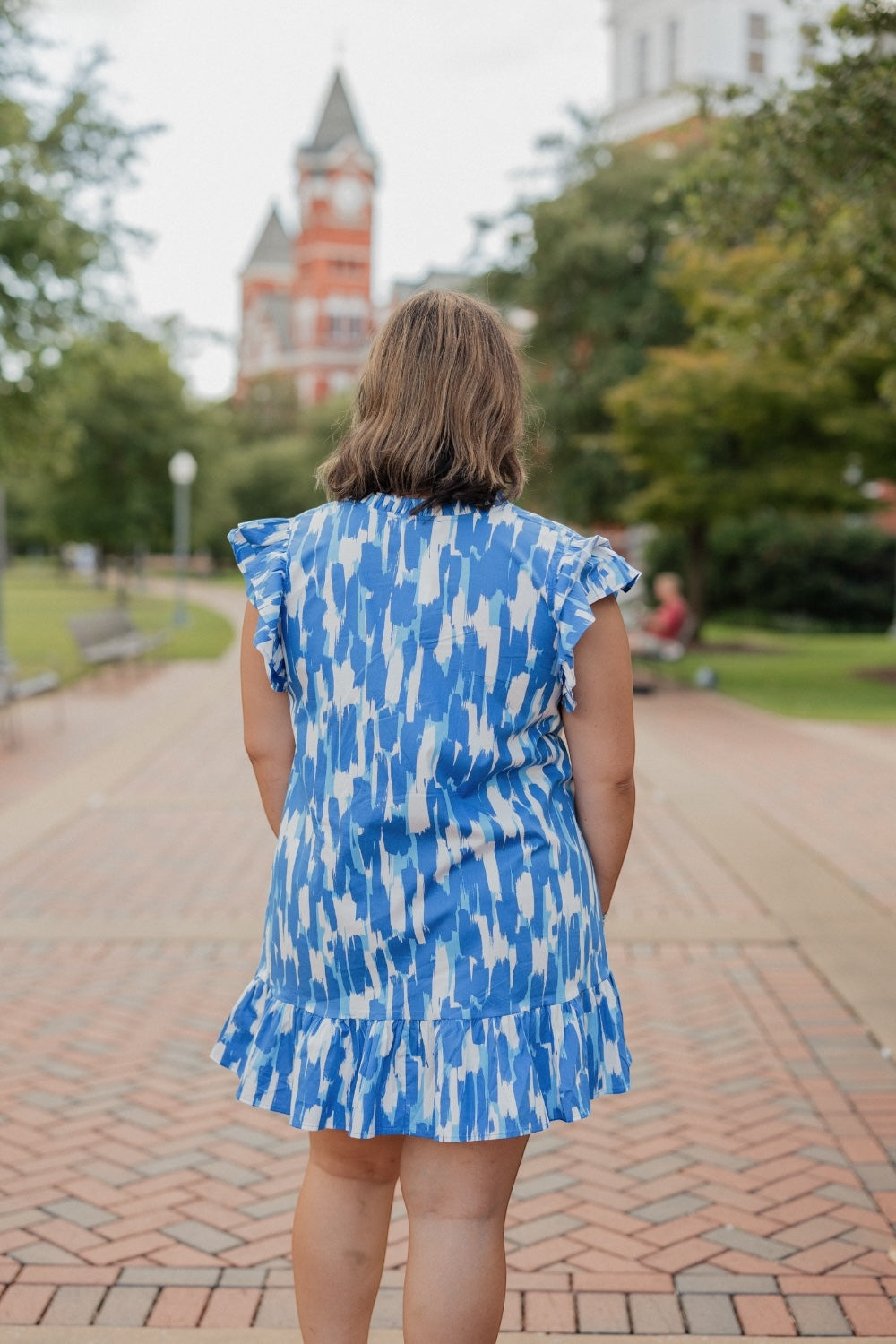 Abby Tailgate Time Blue Dress (XS-XXL)