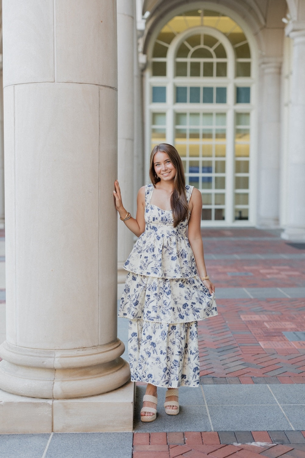 Danielle Midi Dress in Navy