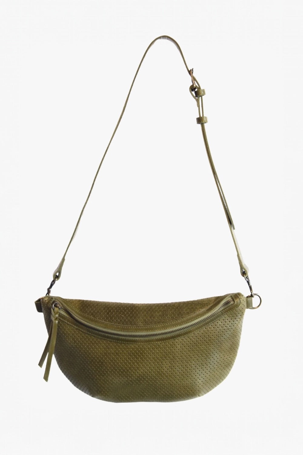 Berkley Belt Bag in Perforated Moss by Able