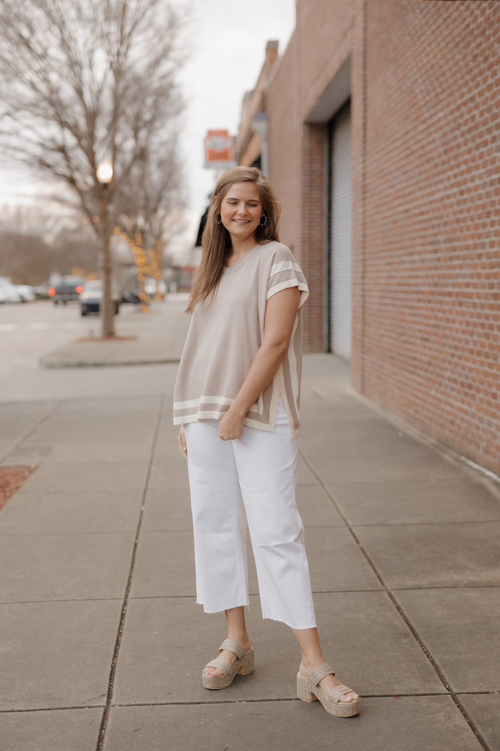 Laura Latte Knit Top (S-2XL)