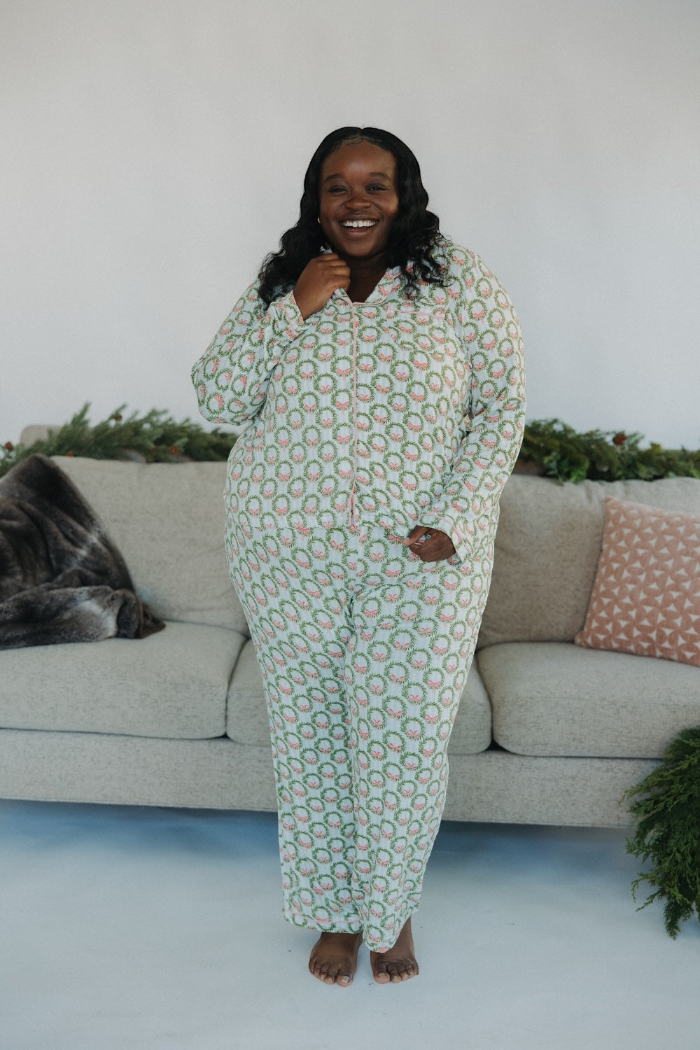 Deck the Halls Charlotte PJ Pants Set (XS-2XL)