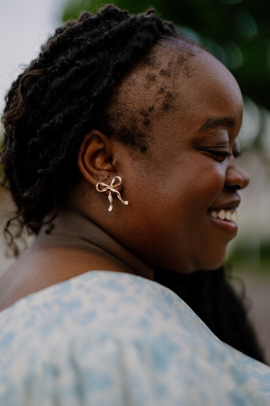 Wavy Ribbon Earrings