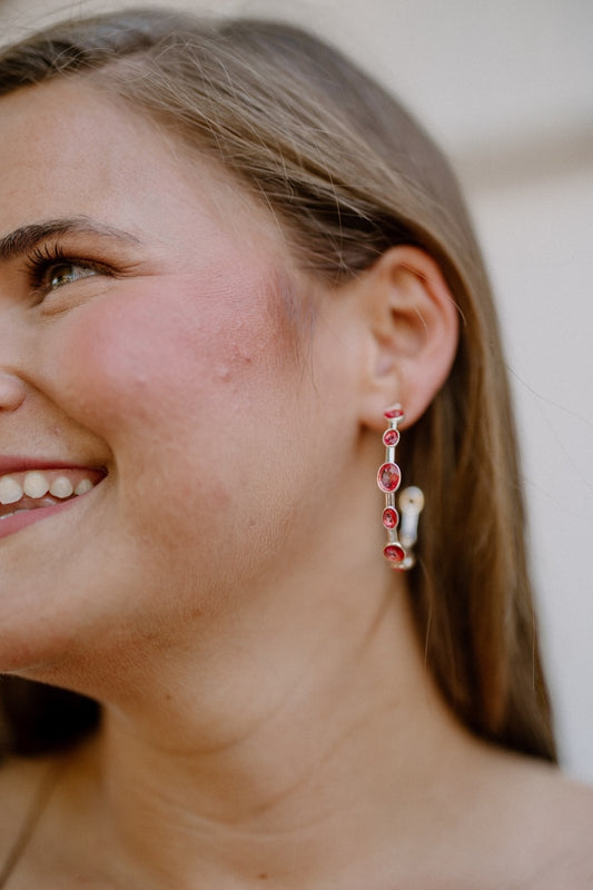 Allie Earrings in Rose