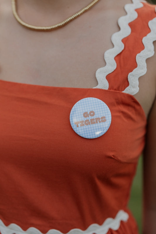 "Go Tigers" Game Day Button