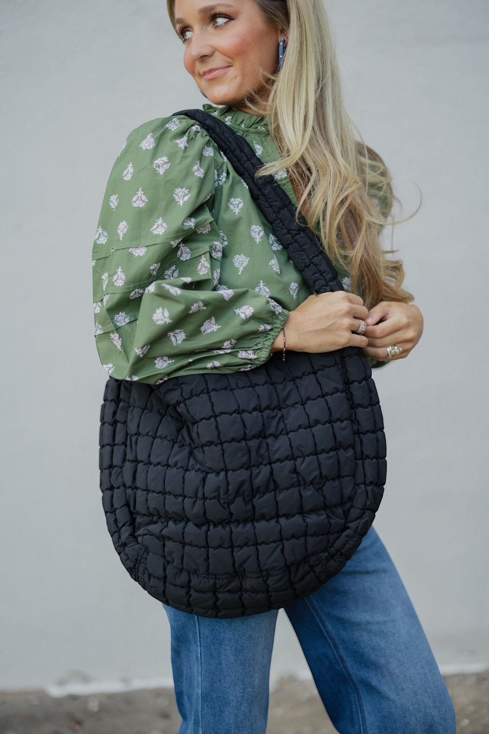 Black Puffer Bag