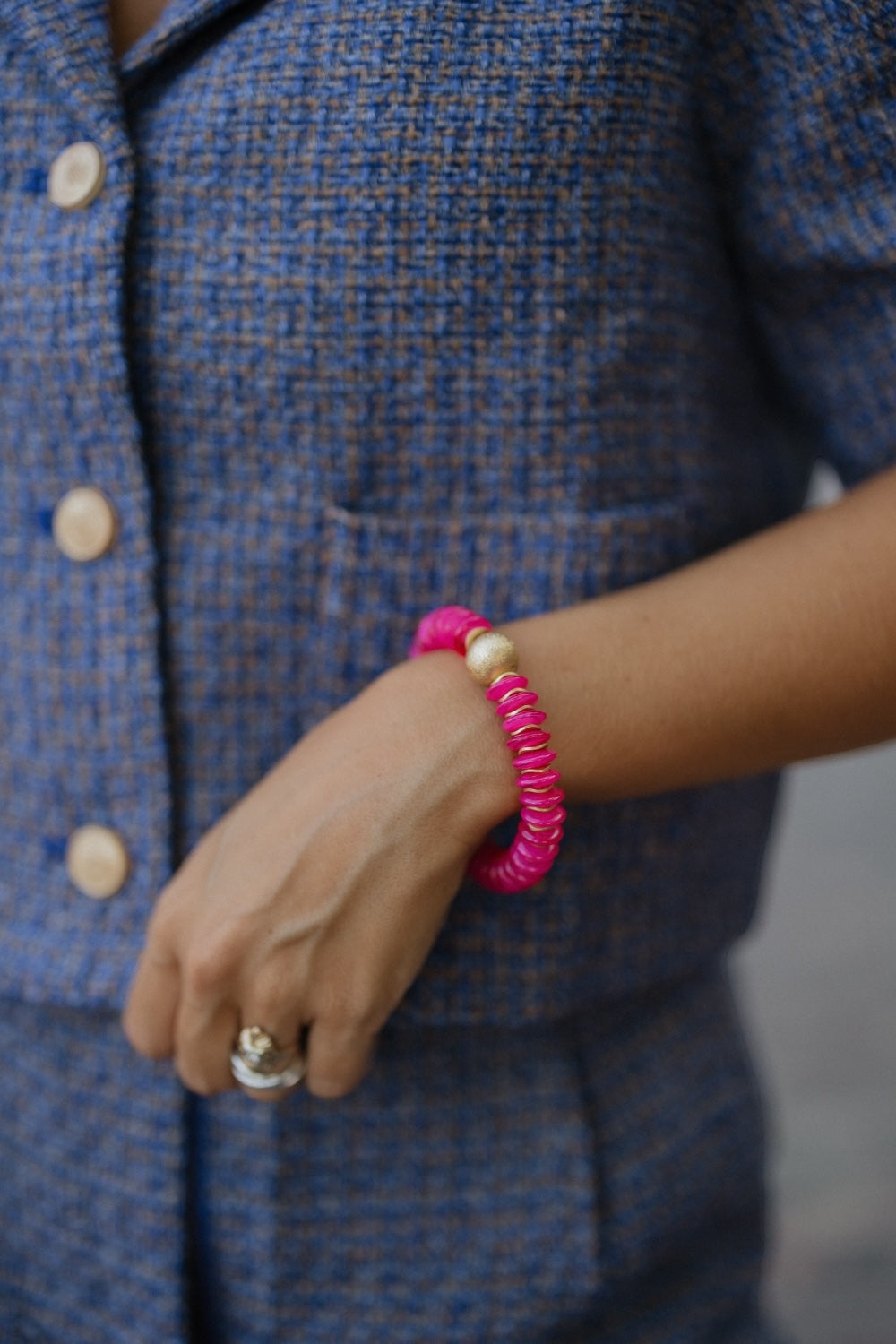 Chloe Bracelet in Hot Pink by Michelle McDowell