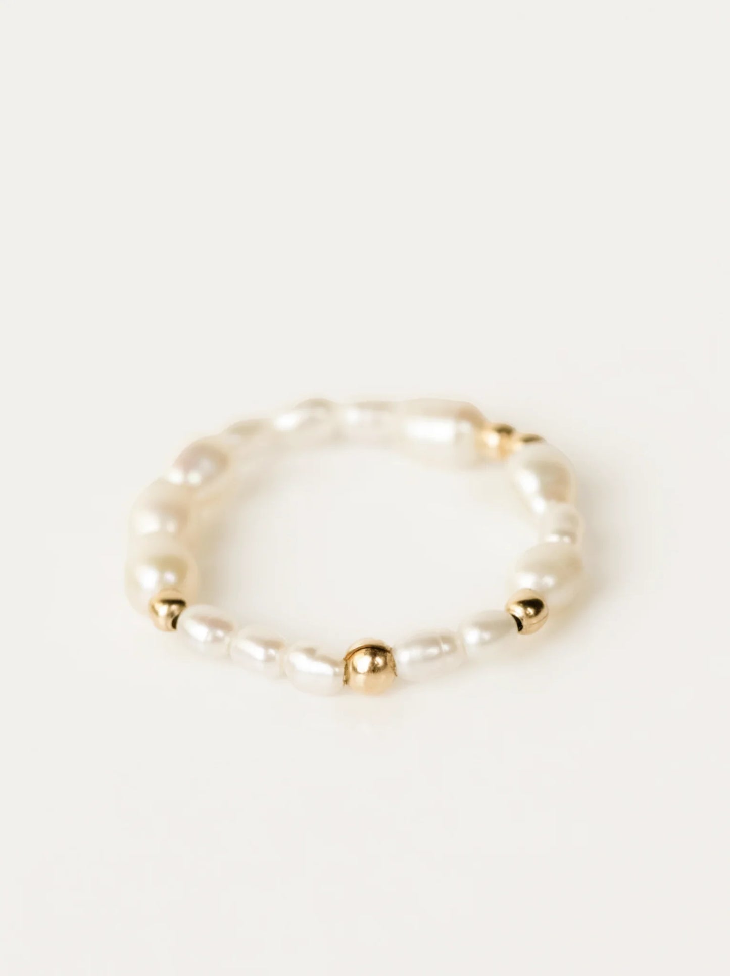 Pearl Beaded Ring by Able