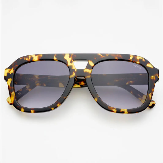 Voyager Sunnies in Yellow Tortoise by Freyrs Eyewear